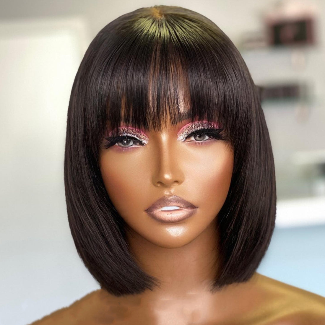 Cham's Sleek Bob HD Lace Wig - 100% Human Hair