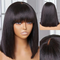 Cham's Sleek Bob HD Lace Wig - 100% Human Hair