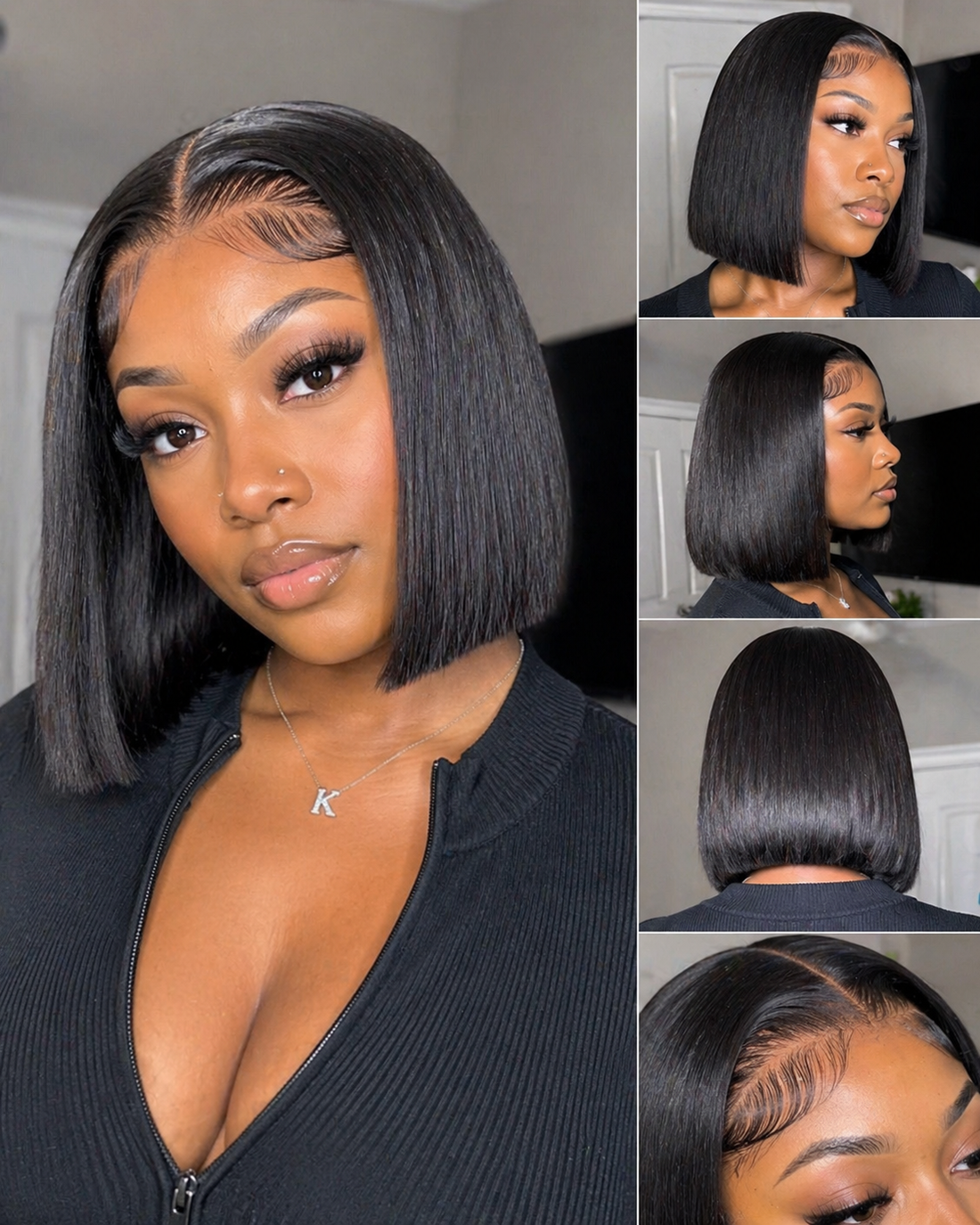 Cham's Density Bob Human HD Lace - 100% Human Hair