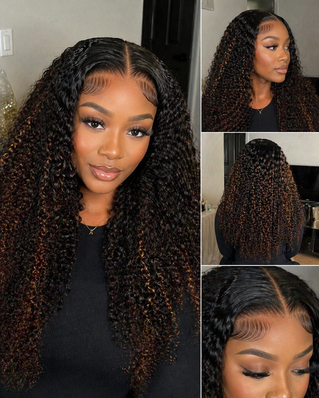 Cham’s Curly HD Lace Front Wig – Soft Natural Curls | 100% Human Hair