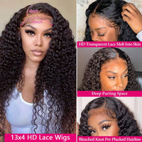 Cham's Deep Wave HD Lace Front Wig - 100% Human Hair (Glueless)